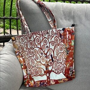 Artistic Swirl Tree Tote Bag